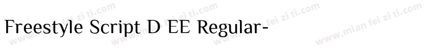 Freestyle Script D EE Regular字体转换